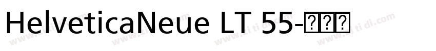 HelveticaNeue LT 55字体转换